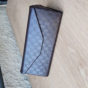 Gucci Guccisima Brown Collapsible Eyeglass Case